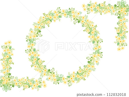 Hand-drawn style chamomile frame 8 112832018