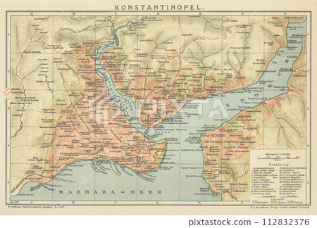 Early 20th century world map Constantinople Early 20th century world map Constantinople 112832376
