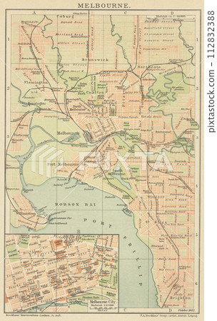 Early 20th century world map Australia Early 20th century world map Australia 112832388