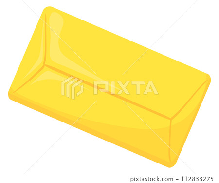 Gum stick cartoon icon. Paper wrap gum 112833275