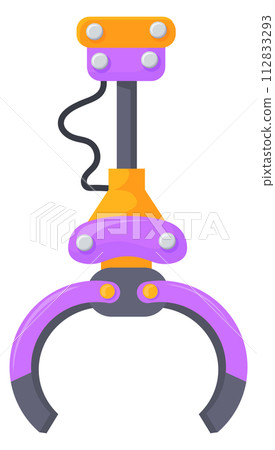 Grabbing claw for toy arcade machine cartoon icon Grabbing claw for toy arcade machine cartoon icon 112833293