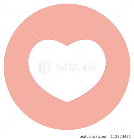 Simple Design Rose Heart Icon Circle Heart Minimal Icon Heart Icon Heart Circle Icon Rose Heart Icon Minimal Heart Logo 112833455