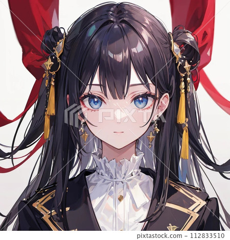 穿紅衣服的女孩 112833510