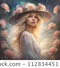 Woman with a hat 112834451