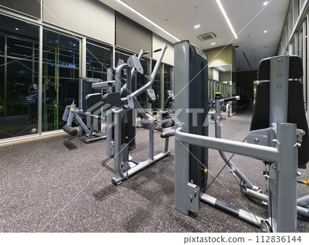 Fitness room in Bangkok Condominium fitness room in condo, BKK 112836144