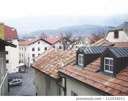 Townscape of South Tyrol in the mountains Village Italy Townscape of South Tyrol in the mountains Village Italy 112838011
