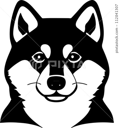 正面柴犬圖示_02_AI生成影像 112841307