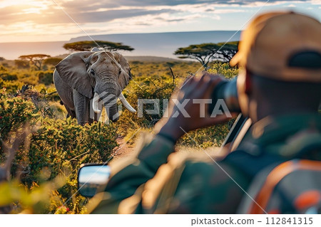 Solo safari expedition, Embracing the majesty of the wild. 112841315
