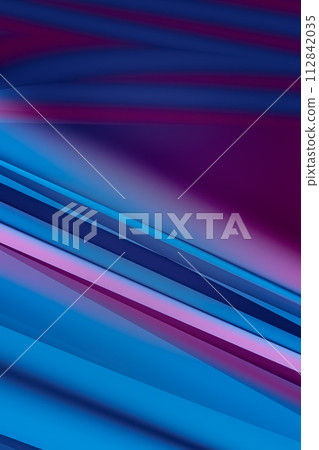 Blue and purple Beauty abstraction, festival background, fantasy futuristic modern wallpaper, 3D rendering, 3D illustration 112842035