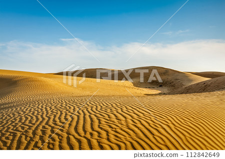 Dunes of Thar Desert, Rajasthan, India Dunes of Thar Desert, Rajasthan, India 112842649