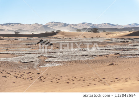 Barren landscape near Deadvlei and sossusvlei 112842684
