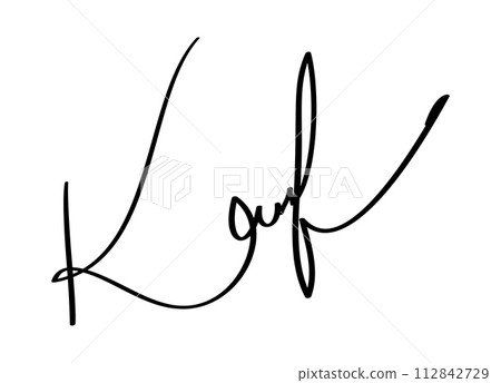 Manual calligraphy signature for documents Manual calligraphy signature for documents 112842729