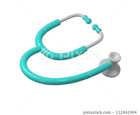 3d stethoscope icon. Render Illustration medical tool. Symbol concept of healthcare industry 3d stethoscope icon. Render Illustration medical tool. Symbol concept of healthcare industry 112842904