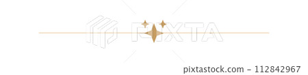 Divider with Star Christmas frame border horizontal line shape icon for decorative vintage doodle element, greeting card, invitation design vector illustration Divider with Star Christmas frame border horizontal line shape icon for decorative vintage doodle element, greeting card, invitation design vector illustration 112842967