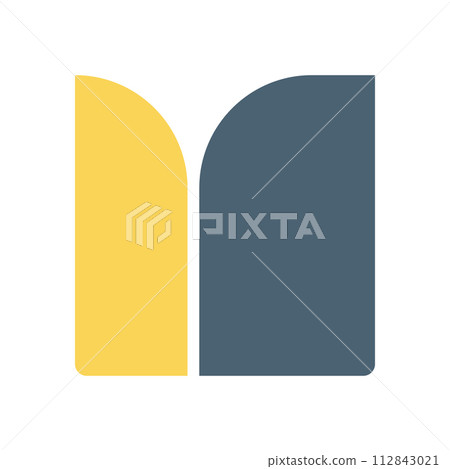 Display bauhaus vector font bold letter logo M alphabet capital geometry Typeface abc element for social media, web design, poster, banner, greeting card Display bauhaus vector font bold letter logo M alphabet capital geometry Typeface abc element for social media, web design, poster, banner, greeting card 112843021