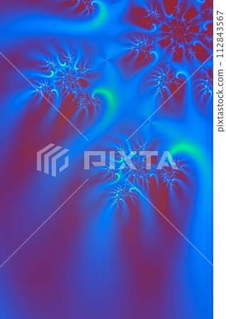 Beauty abstraction, festival background,  fractal fantasy futuristic wallpaper, 3D rendering, 3D illustration 112843567