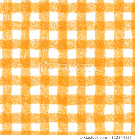 Orange Gingham Check Hand Drawn Background Overlay Orange Gingham Check Hand Drawn Background Overlay 112844185