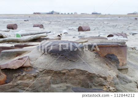 drums on Arctic coast 112844212