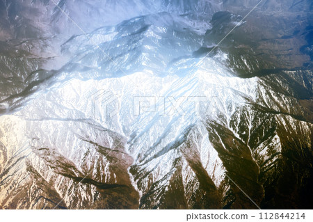 Bright spring of grief with the bird's eye 112844214