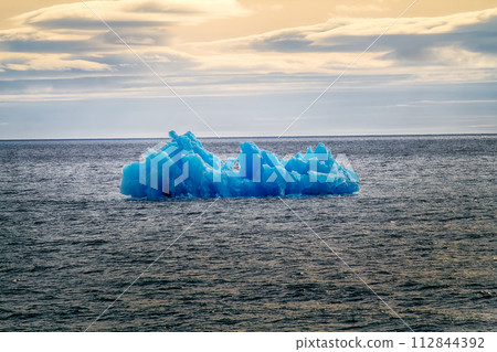 Arctic iceberg ice stock area Novaya Zemlya. 112844392