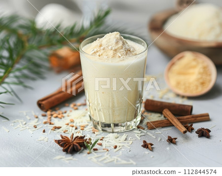 Collagen powder and water is a beverage that contains collagen, a protein found in the skin, bones, 112844574