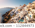 Oia, traditional greek village 112844973