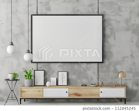 Black frame in a pristine and the frame, 112845245