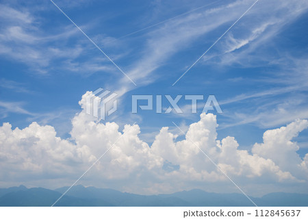 【夏天素材】夏天的藍天白雲 【夏天素材】夏天的藍天白雲 112845637