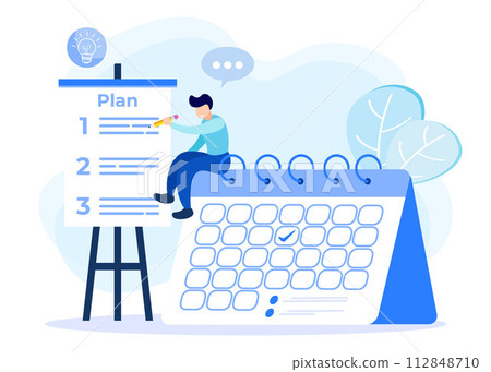 Illustration vector graphic cartoon character of plan 112848710