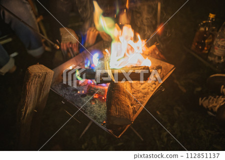 landscape with bonfire landscape with bonfire 112851137