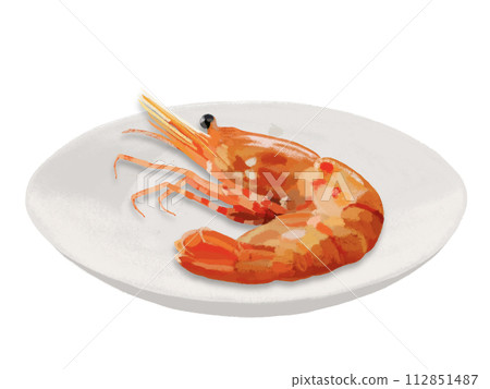 Botan shrimp (1 piece) with plate 112851487