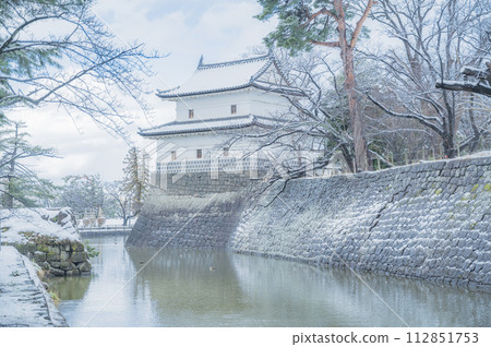 Niigata Shibata Castle in winter Niigata Shibata Castle in winter 112851753