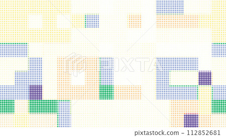 Abstract halftone color pattern. Modern background. 112852681