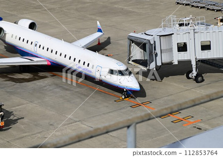 從仙台國際機場觀景台看到的飛機 112853764