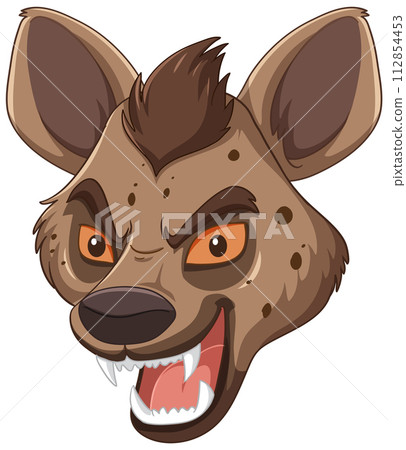 Fierce Hyena Head Vector Illustration Fierce Hyena Head Vector Illustration 112854453