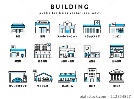 建築圖標集 112854837