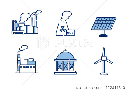 工業能源業務圖標集 112854840