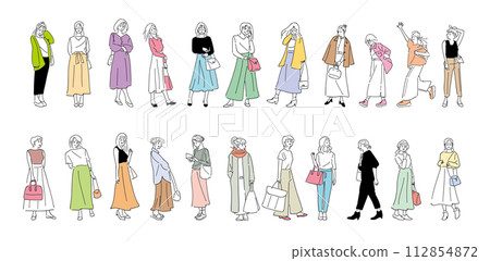 female fashion illustration female fashion illustration 112854872