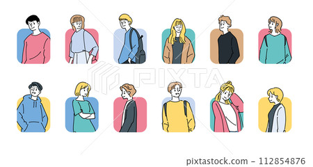 人圖示說明 人圖示說明 112854876