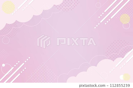 Pastel color geometric pattern background 1 112855239