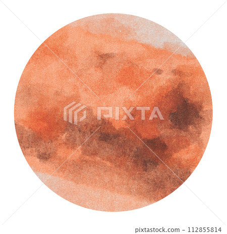 火星水彩觸感 112855814