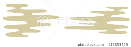 Japanese ukiyo-e style haze vector illustration set Japanese ukiyo-e style haze vector illustration set 112855829