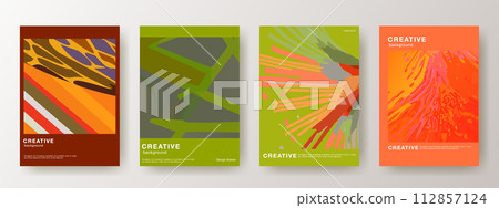 Abstract beautiful pattern design template 112857124