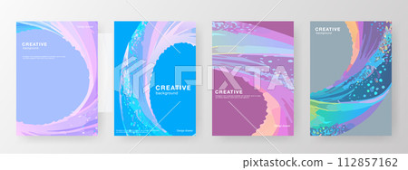 抽像美麗圖案設計模板 112857162