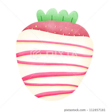 White Chocolate Covered Strawberry 112857181