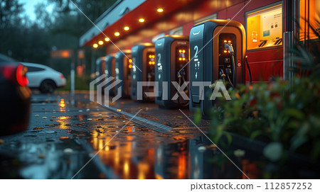 Hydrogen fuel tanks, green energy 112857252