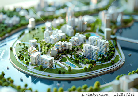 Cityscape with canal-1 112857282