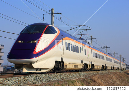 Yamagata Shinkansen E3 series running on conventional line sections in Yamagata Prefecture 112857322
