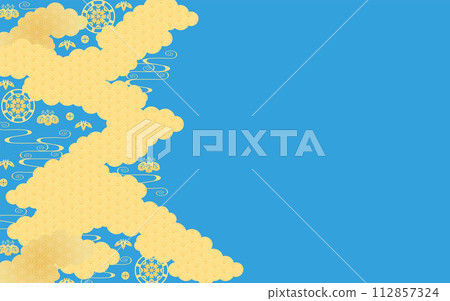 背景素材-日式圖案（兒童節形象）1-2個向量圖 112857324