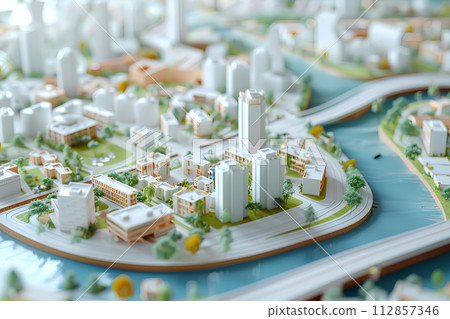 Cityscape with canal-3 112857346